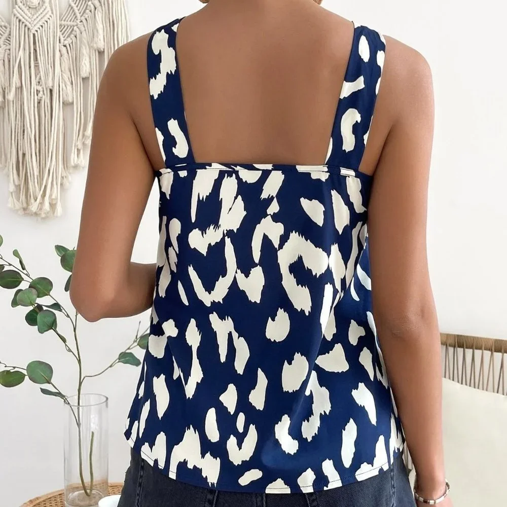 Boho animal Print Halter Neck Blouse - Picture 2 of 5